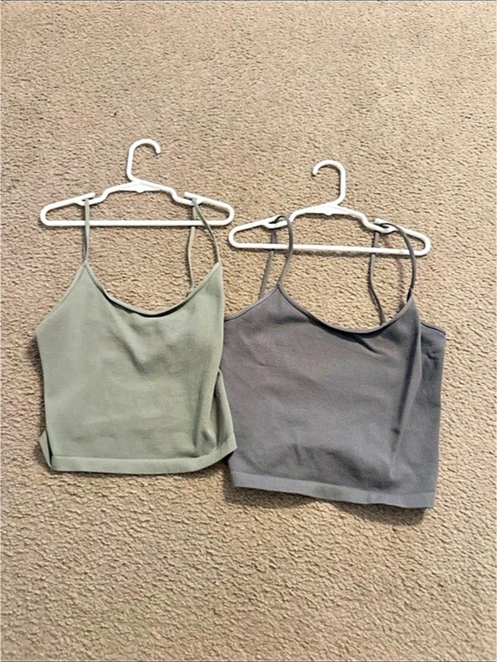 Tank Camisole 2-Pack in Green & Gray